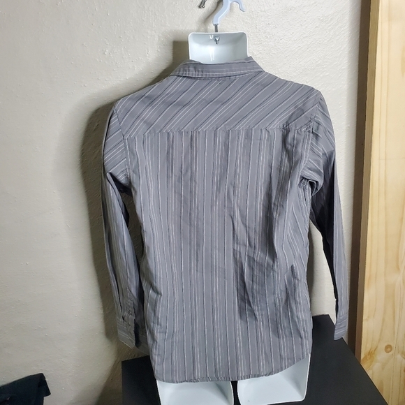 Tony Hawk Button Front Shirt Boys XL Casual Long Sleeve Cotton Grey - Picture 2 of 11